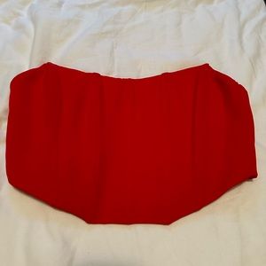 White Fox Boutique Red Corset Top